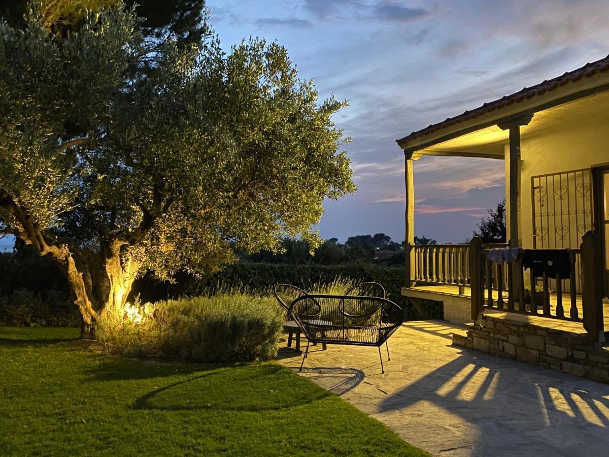 Sea View Villa In Olive Garden Nea Kallikrateia Ngoại thất bức ảnh
